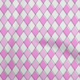 thumbnail image 1 of oneOone Polyester Spandex Purple Fabric Argyle Craft Projects Decor Fabric Printed By The Yard 56 Inch Wide, 1 of 4