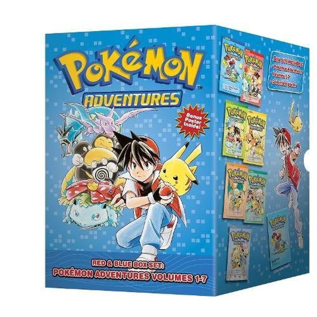Pokemon Adventures (7 Volume Set - Reads R to L (Japanese Style) for all ages)