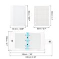 thumbnail image 2 of REGALWOVEN Clear 3 Ring Binder Cover, Notebook Binder Mini Refillable Loose Leaf Folder Planner, Blue, 2 of 6
