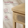thumbnail image 4 of VASAGLE Console Table, Behind Couch  with Open Storage Shelf, Rounded Corners, Oak Beige,Particleboard, 4 of 7