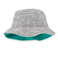 thumbnail image 2 of Carter's Chapeau de Soleil pour Bébé, Bob Réversible, Imprimé Requin, Protection UPF 50+, 4-7 Ans, Gris, 2 of 4