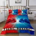 thumbnail image 1 of Boxing Quilt Set Boxing Gloves Coverlet Set,Pugilism Game Bedspread Set King,Fighting Competition Quilted Sports Game Room Decor, 1 of 3