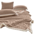 thumbnail image 2 of Dvkptbk Woolen Blanket Soft Bubble Fleece Blanket Warm and Soft Single Layer Double-Sided All-Season Solid Color Plush Blanket Bedding, 2 of 6
