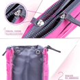 thumbnail image 3 of Fleece Handheld Double Zipper Cosmetic Bag Multi-purpose Washing Storage Bag Medium Bag Finishing Storage Bag, 3 of 7