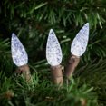 thumbnail image 3 of Northlight LED Faceted C6 Christmas Lights - Pure White - 23' Brown Wire - 70ct, 3 of 6