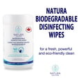 thumbnail image 2 of Natura Solutions Biodegradable Disinfecting Wipes, Eucalyptus, 160 Count, Single Use, White, 2 of 5