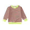 thumbnail image 1 of RXIRUCGD Enfants Hommes et Femmes Manches Longues Col Rond Hauts Chemise ( Brun, Taille : 90 ), 1 of 2