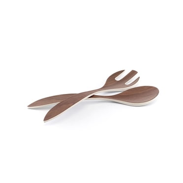 Bamboo Walnut Salad Server Set