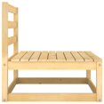 thumbnail image 2 of vidaXL Garden Middle Sofa Solid Wood Pine, 2 of 4