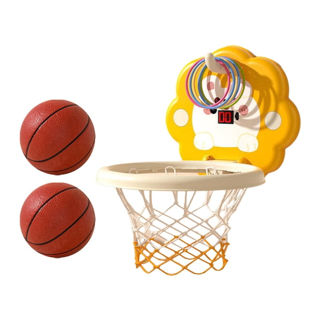 Basketball Hoop Set Family Game Foldable Children Boys Girls Basketball Training Bunny A