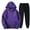 Purple, variant on RKSTN 2 Piece Outfits for Women Sports Tracksuits Long Sleeve Pullover Hoodies Sweatshirt and Sweatpants Fall Winter Set
