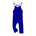 thumbnail image 3 of Full Length Pants Overalls, Girls Casual Jumpsuits Sleeveless Summer Rompers Long Pants With Pockets For 5-14 Years, 3 of 6
