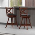 thumbnail image 4 of Gymax Swivel Bar Stools Set of 4  24 Inch Counter Height Bar Chairs w/ High Backrest, 4 of 9