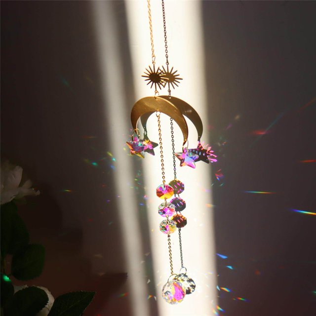 pitrice Crystal Wind Chime Home Hanging Fengshui Outdoor Decor Style 5