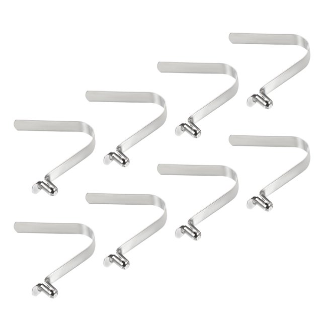 Uxcell 10x6mm Kayak Paddle Snaps, Hollow Button Single Pin Lock Tube Spring Clips for Tent Pole, 8 Pack