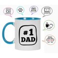 thumbnail image 3 of Inkdotpot #1 Dad 11 OzCeramic CoffeeMugsGreat Gift For Father's Day Birthday Gift Novelty Mug -Blue, 3 of 6