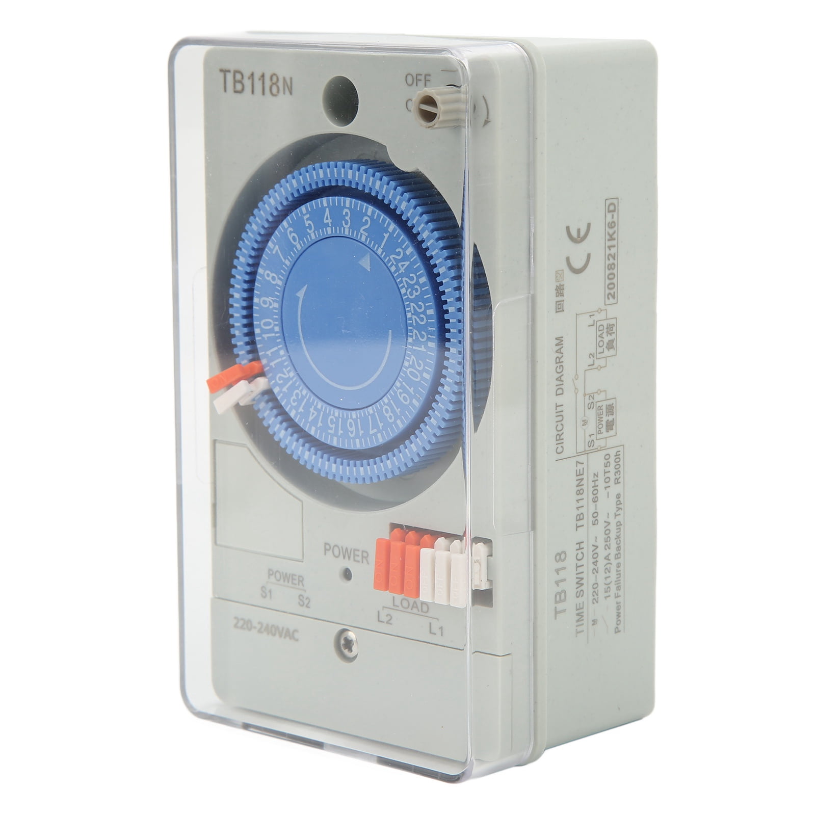 Automaticinterval Timer Switch 24 Hours Timer Switch, Anti Interference 220-240V Mechanical Timer ...