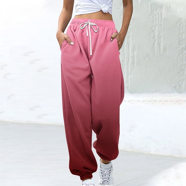 Simua Women's Lightweight Sweatpants with Pockets Gradient for Running