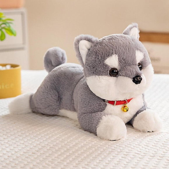 PpgejGEK Adorable Shiba Inu Stuffed Animal Plush Dog Toy - 28x15x10 cm / 11x5.9x3.9 in Soft Cuddly Puppy Doll for Kids Adults - Realistic Design Gift for Christmas Birthday