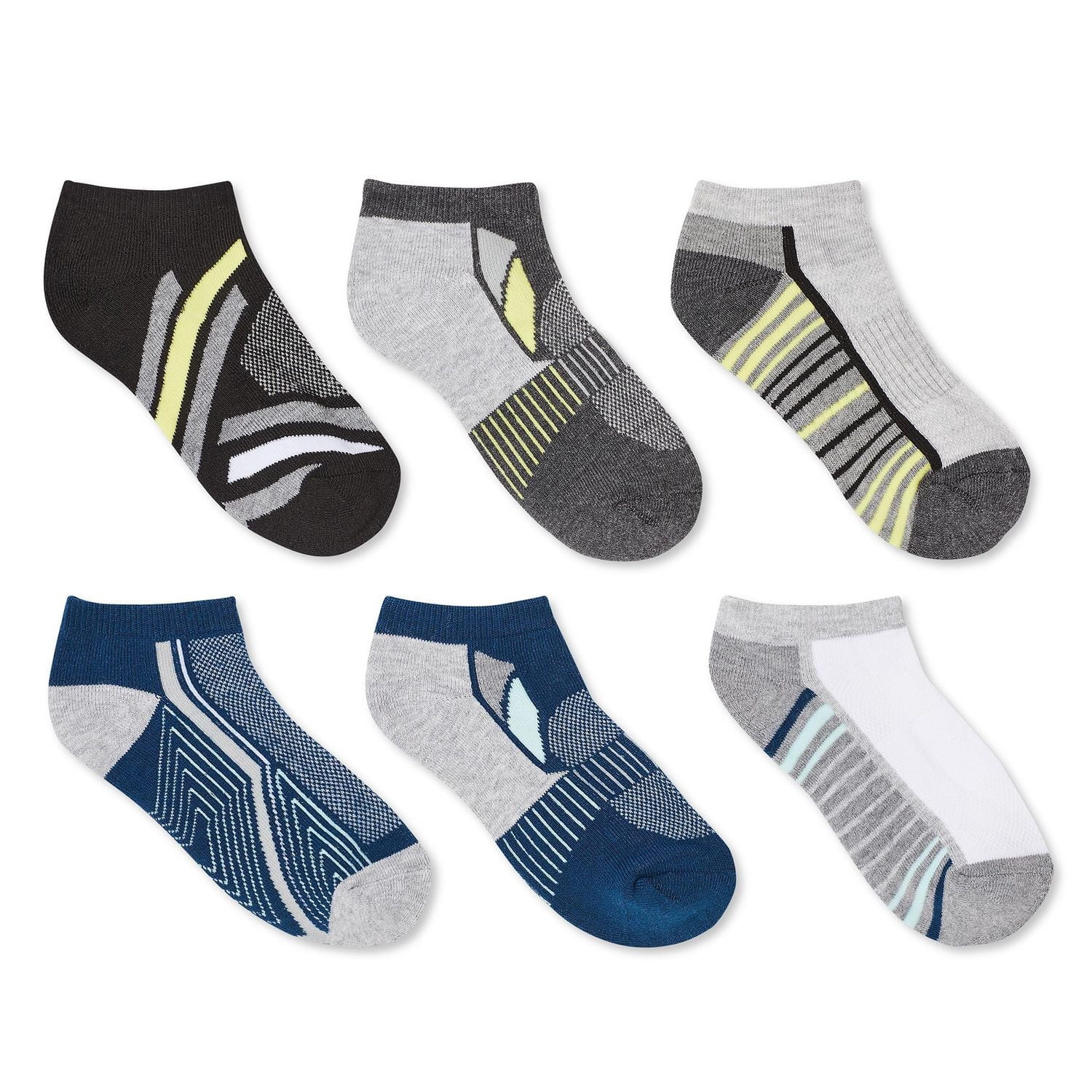 Athletic Works Boys' Ankle Socks 6-Pack