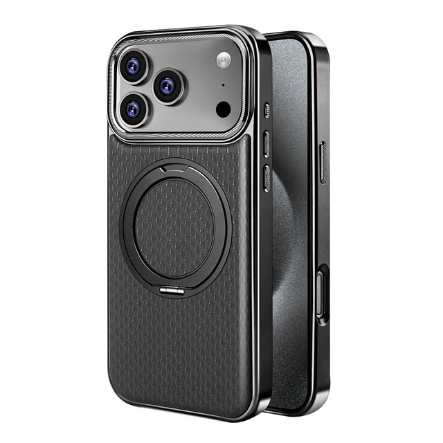 Case For IPhone 17 Pro Max/17 Pro/17 Air/17, Luxury Leather Case Slim Kickstand Cover Magnetic Wireless Charging Shell