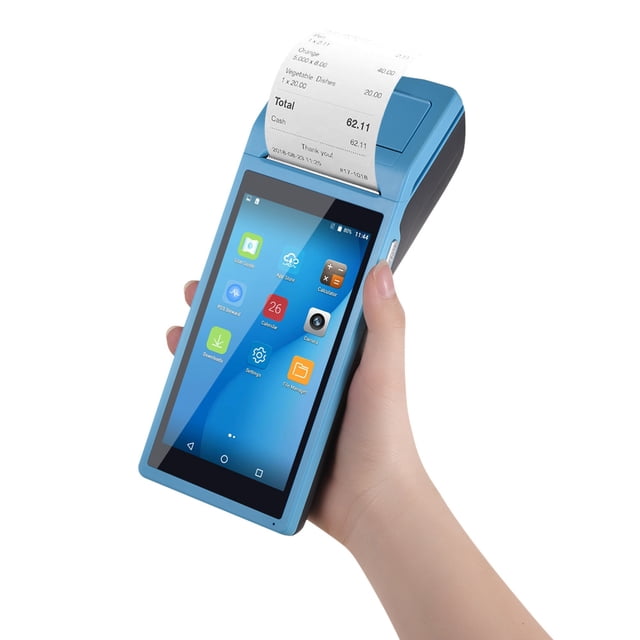 All in One Handheld PDA Printer Smart POS Terminal Wireless Portable Printers Intelligent Payment Terminal Function BT/ WiFi/ USB OTG/ 3G Communication