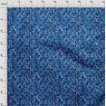 thumbnail image 4 of oneOone Silk Tabby Blue Fabric Abstract Fabric For Sewing Printed Craft Fabric By The Yard 42 Inch Wide, 4 of 4