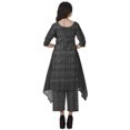 thumbnail image 4 of Moomaya Ensemble Kurti Kurta Pantalon pour Femmes Col Bateau Imprimé Robe 2 Pcs Tenue Ethnique, 4 of 6