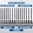 thumbnail image 2 of TOPEX 16Pcs Magnetic Impact Nut Driver Set Impact Grade Socket Extension Power Drill Bit Extensions Hex Shank Adapter Drill Nut Driver Tool Accessory, 2 of 12