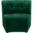 thumbnail image 1 of Meridian Furniture Limitless Fauteuil Modulaire en Velours Vert, 1 of 7