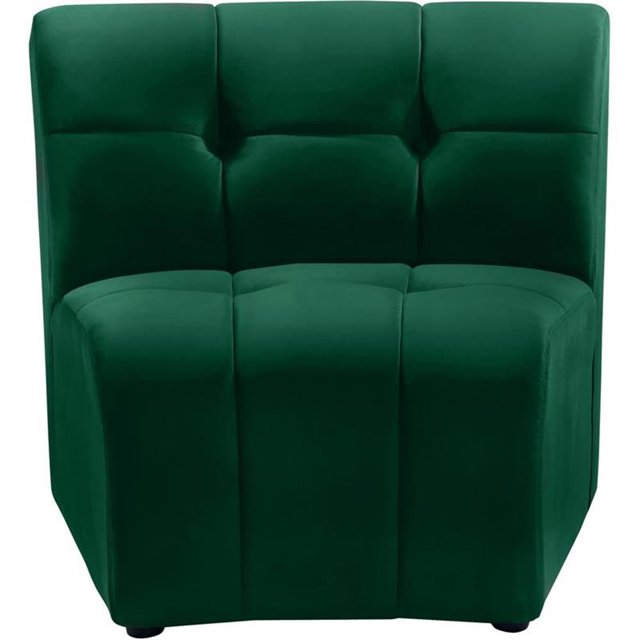 Meridian Furniture Limitless Fauteuil Modulaire en Velours Vert