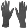 thumbnail image 1 of Peach Couture Womens Touch Screen Fleece Lined Button Winter Gloves Warm Wear Button Dark Grey, 1 of 1