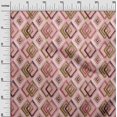 thumbnail image 3 of oneOone Cotton Poplin Medium Pink Fabric Geometric Craft Projects Decor Fabric Printed By The Yard 42 Inch Wide, 3 of 5