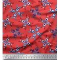 thumbnail image 1 of Soimoi Modal Satin Fabric Tiles Moroccan Printed Craft Fabric by The Yard 42 Inch Wide, 1 of 3