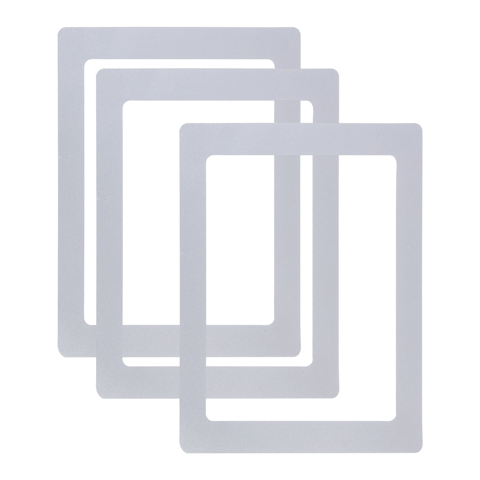 Unique Bargains Cadre Photo Magnétique 5x7, 3 Pcs Cadre Magnétique Cadres Photo Magnétiques Réutilisables pour Réfrigérateur, Gris