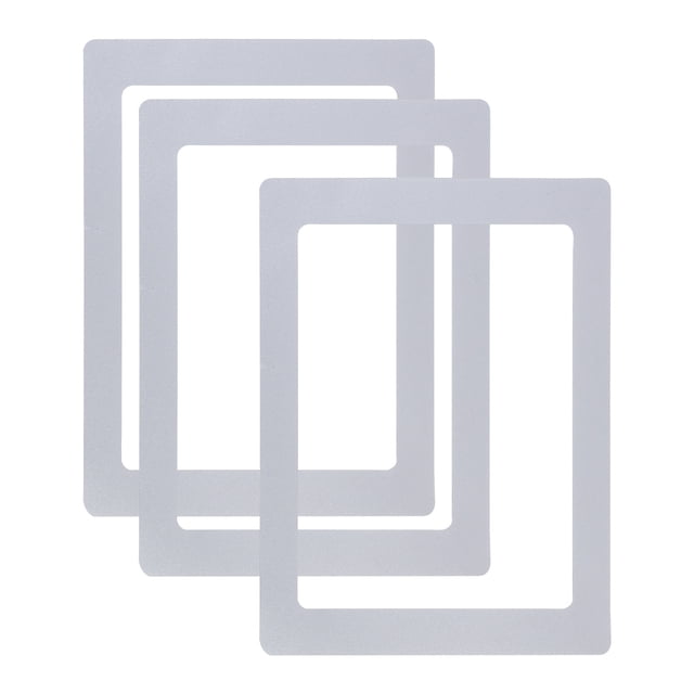 Unique Bargains Cadre Photo Magnétique 5x7, Ensemble de 3 Pcs en Gris, Fait de PVC durable et de Caoutchouc Magnétique Souple. Ces Cadres Légers et Réutilisables Sont Conçus pour des surfaces Métalliques Plates comme des Réfrigérateurs Ou des Casiers. Chaque Cadre Mesure 6,2 x 8,2 Pouces avec une Taille de Cadre Intérieure de 5 x 7 Pouces, Idéal pour Exposer des photos, des documents Ou des Horaires.