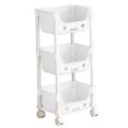 thumbnail image 1 of Lipstore 3 Tier Storage Cart Multipurpose Art Craft Trolley for Office Garage Kitchen Style B, 1 of 8