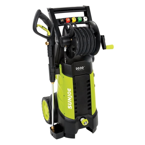 Sun Joe Electric 2030 PSI Max, 1.76 GPM Max, 14.5-Amp, Pressure Washer with Hose Reel,