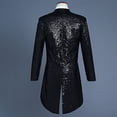 thumbnail image 3 of tumgatte Complet de Performance Uni à Paillettes pour Homme, Robe de Dortoir, Queue-de-Pie à Simple Boutonnage, Veste de Complet, Aubaines Wal&mart, 3 of 3
