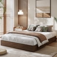 thumbnail image 1 of YUSAZENS Twin Size Wood Platform Bed Frame Without Headboard - Sturdy Wood Slat Support, No Box Spring Needed, Easy Assembly, Minimalist Floor-Standing Design, 1 of 7