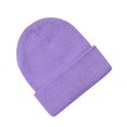 thumbnail image 1 of Pisexur Baby Hats Solid Color Ribbed Knit Beanie Hats Fashion Fall Winter Warm Soft Skull Caps for Age 0-3 Years, 1 of 2