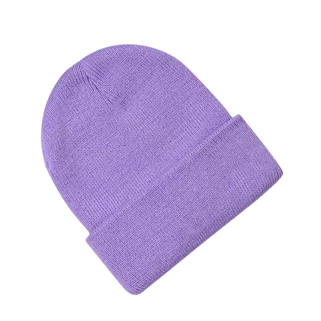 Pisexur Baby Hats Solid Color Ribbed Knit Beanie Hats Fashion Fall Winter Warm Soft Skull Caps for Age 0-3 Years
