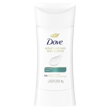 Dove Advanced Care Antiperspirant Deodorant Stick Unscented, 74 g