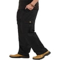 thumbnail image 1 of Mens Loose Cargo Pants Casual Elastic Waist Solid Color Straight Leg Work Pants, 1 of 6