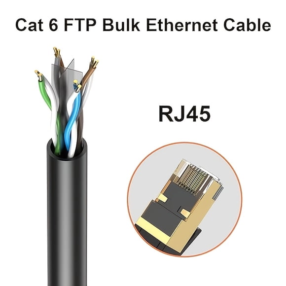 Uv-Resistant Cat6 Ethernet Cable | 26Awg, Suitable For Indoor And Outdoor Use, Round Shape, Male To Male Interface