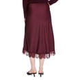 thumbnail image 3 of George Women's Lace Trim Satin Skirt, 3 of 6