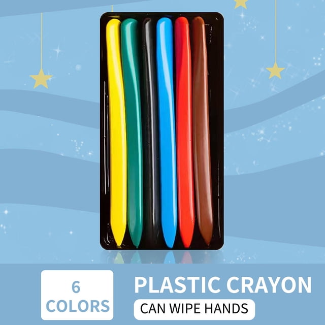LSLJS Triangular Plastic Crayon Children's Crayon Not Dirty Hands Safe Washable Toddler Painting Brush Baby Graffiti Pen, Home Kitchen Gadgets Accessories