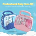 thumbnail image 4 of Labymos Portable Baby Grooming Kit Baby Safety Care Set with Comb Brush Nail Scissors Nail File Finger Storage Bag, 4 of 7