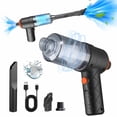 thumbnail image 4 of 120W Handheld Car Vacuum Cleaner | Powerful USB Portable Vacuum with 3 Nozzles | Mini Dust Buster for Pet Hair & Crumbs | Compact 7.3" Design | Includes Washable Filter & Charging Cable, 4 of 9