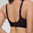 thumbnail image 3 of Wavy Wireless V Neck Bras For Women No Underwire Padded Bralettes Adjustable Straps Bra With Bra Extender, 3 of 5